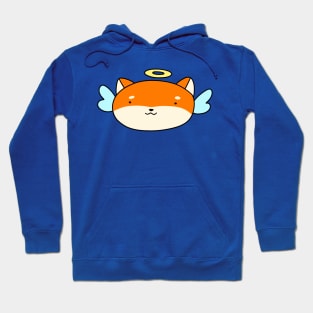 Angel Shiba Face Hoodie